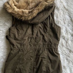 YMI Jackets & Coats - Olive green fur vest YMI Jackets & Coats - Olive green fur vest